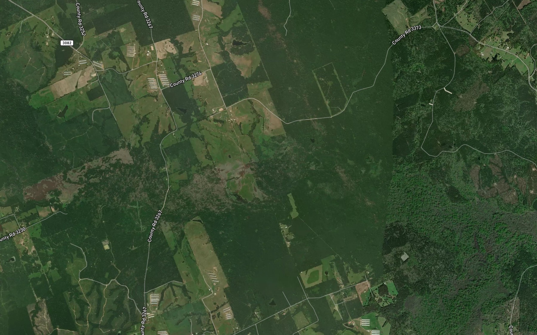 Satellite map of the Talbert Creek