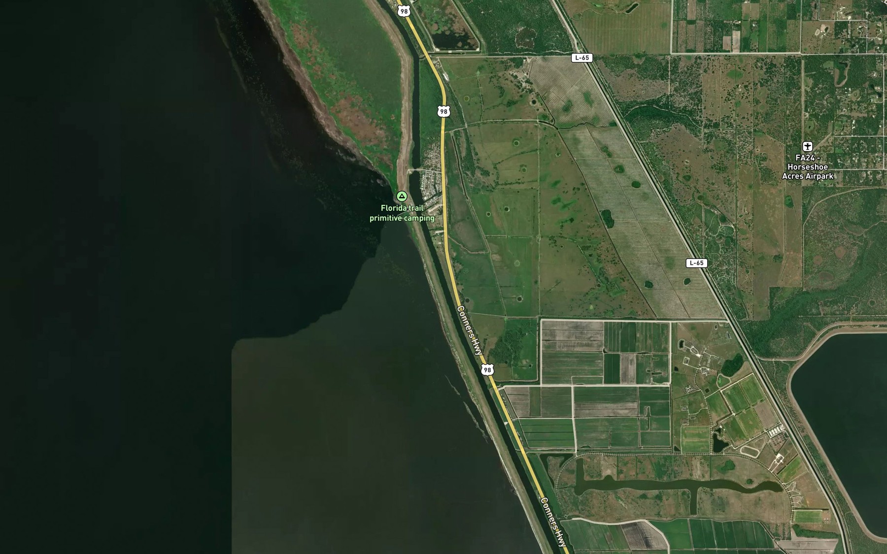 Satellite map of the Spot 5