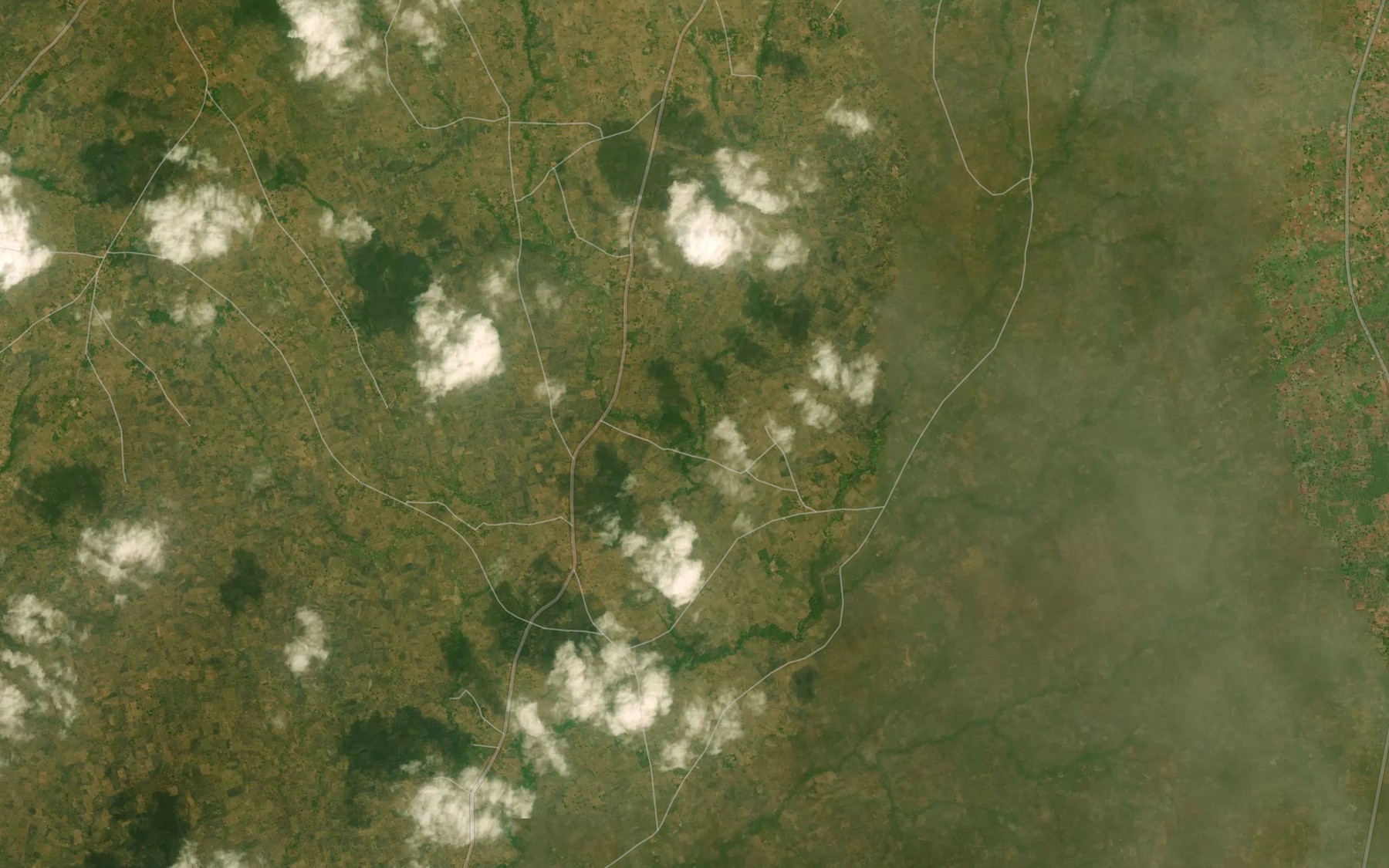 Satellite map of the Agbudum