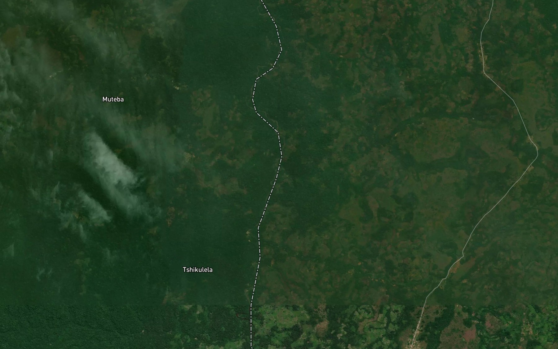 Satellite map of the Tshitala