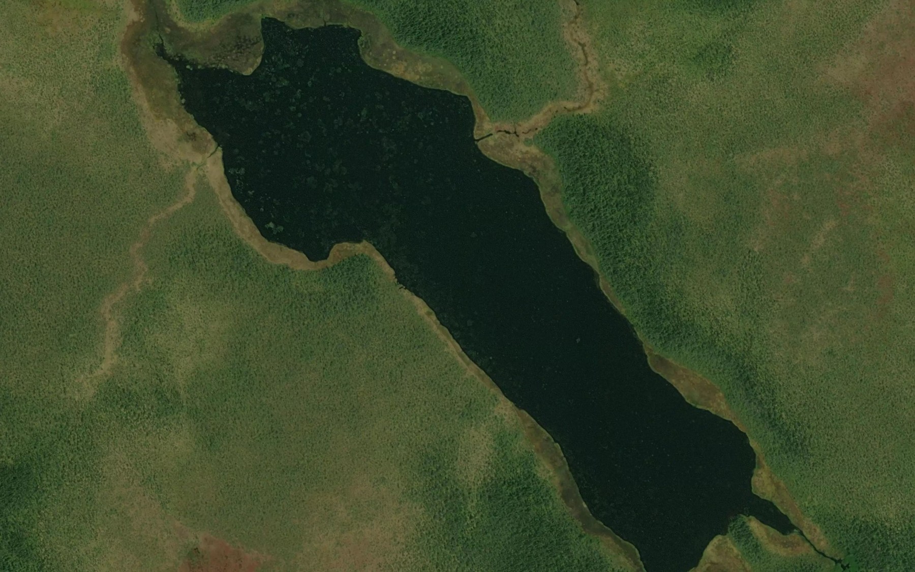 Satellite map of the Lac Anderson