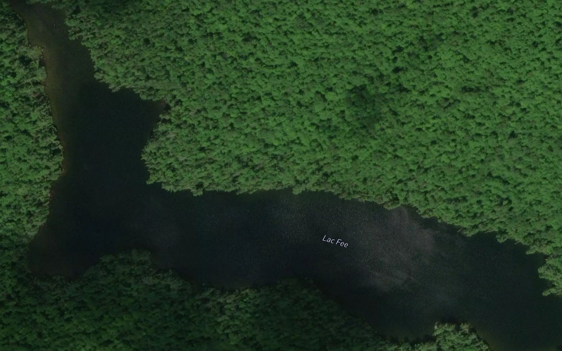 Satellite map of the Lac Fee