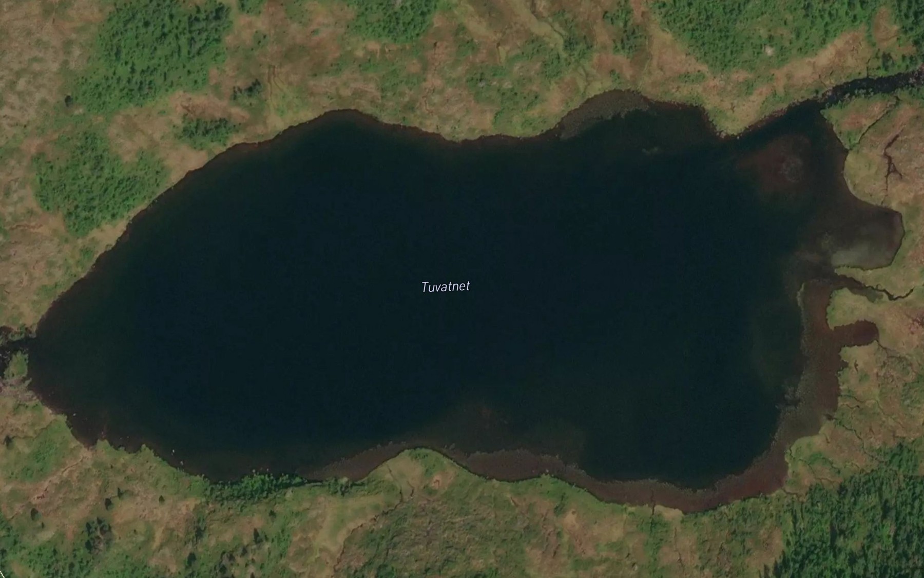 Satellite map of the Tuvatnet