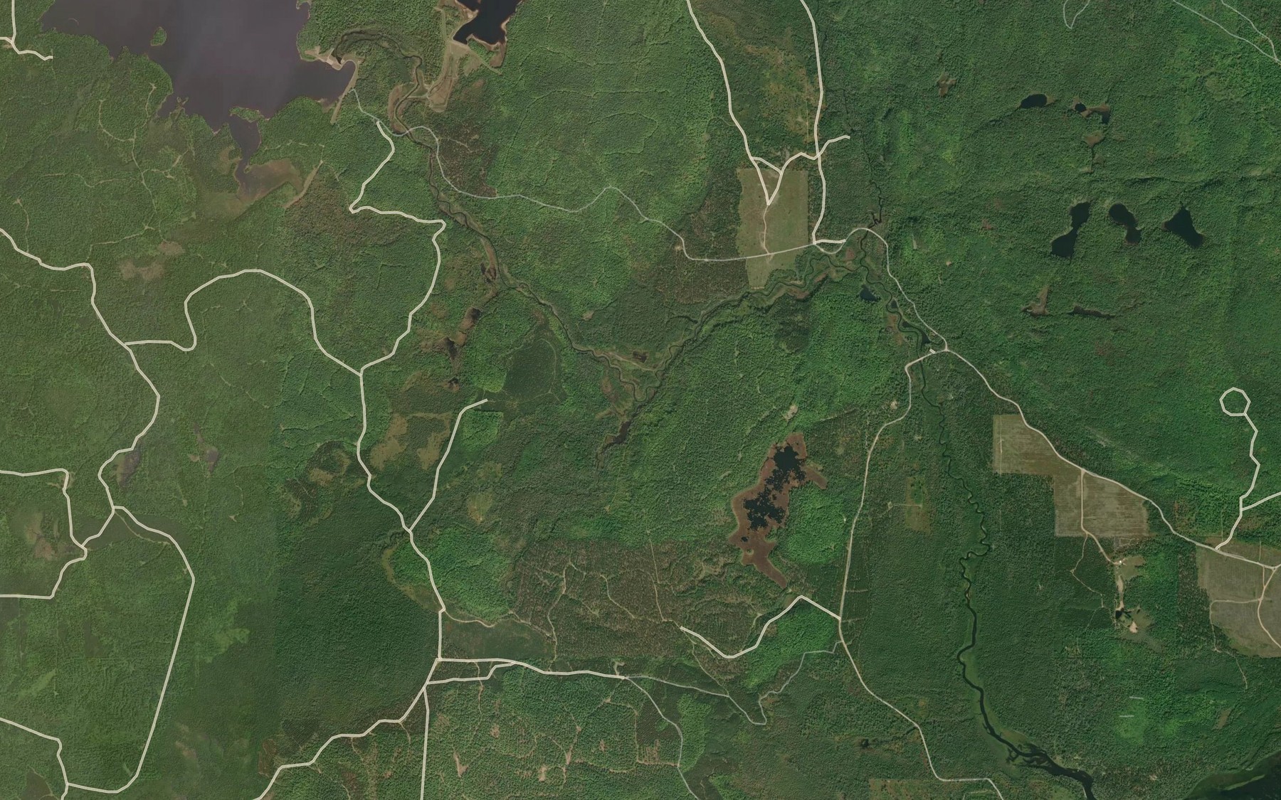 Satellite map of the Connors Creek