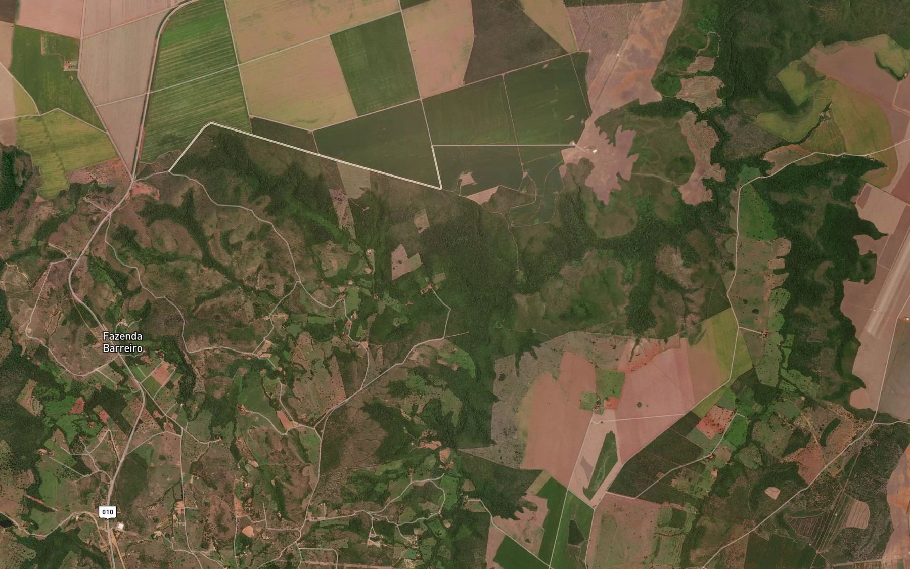 Satellite map of the Ribeirao Barreiro