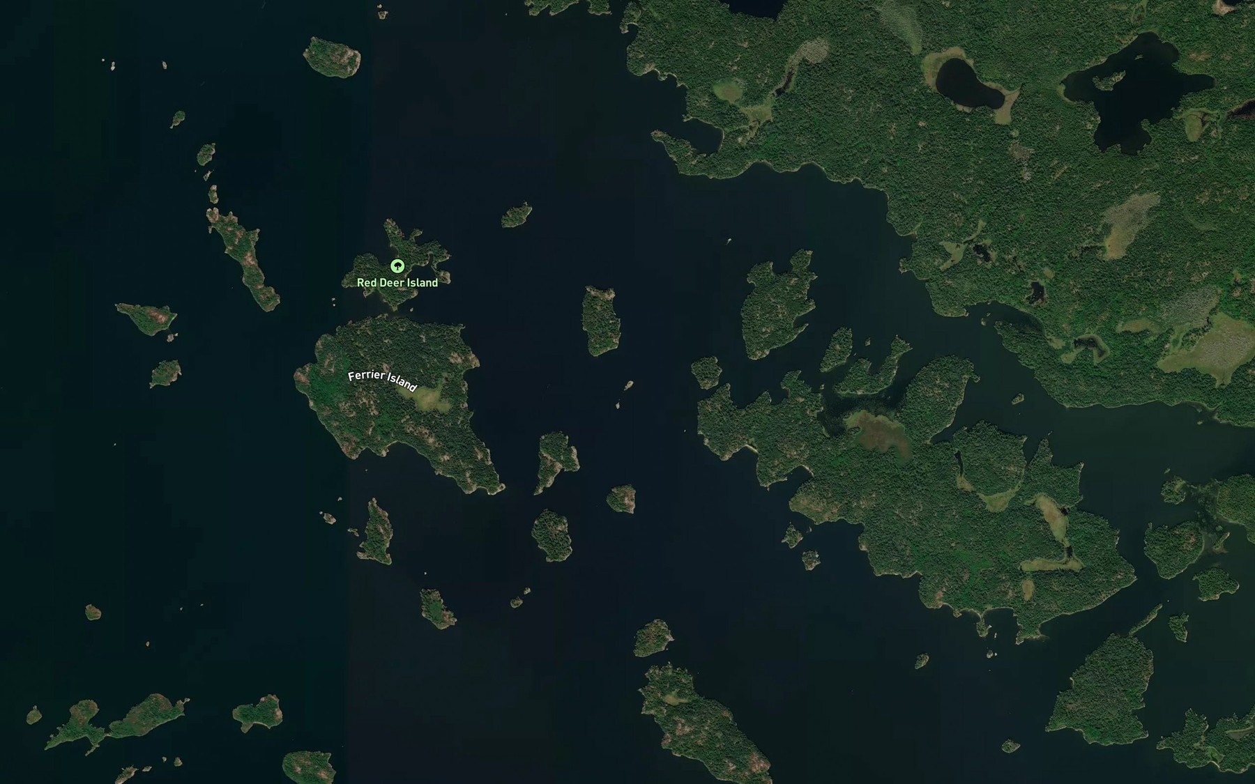 Satellite map of the Steamboat Reef
