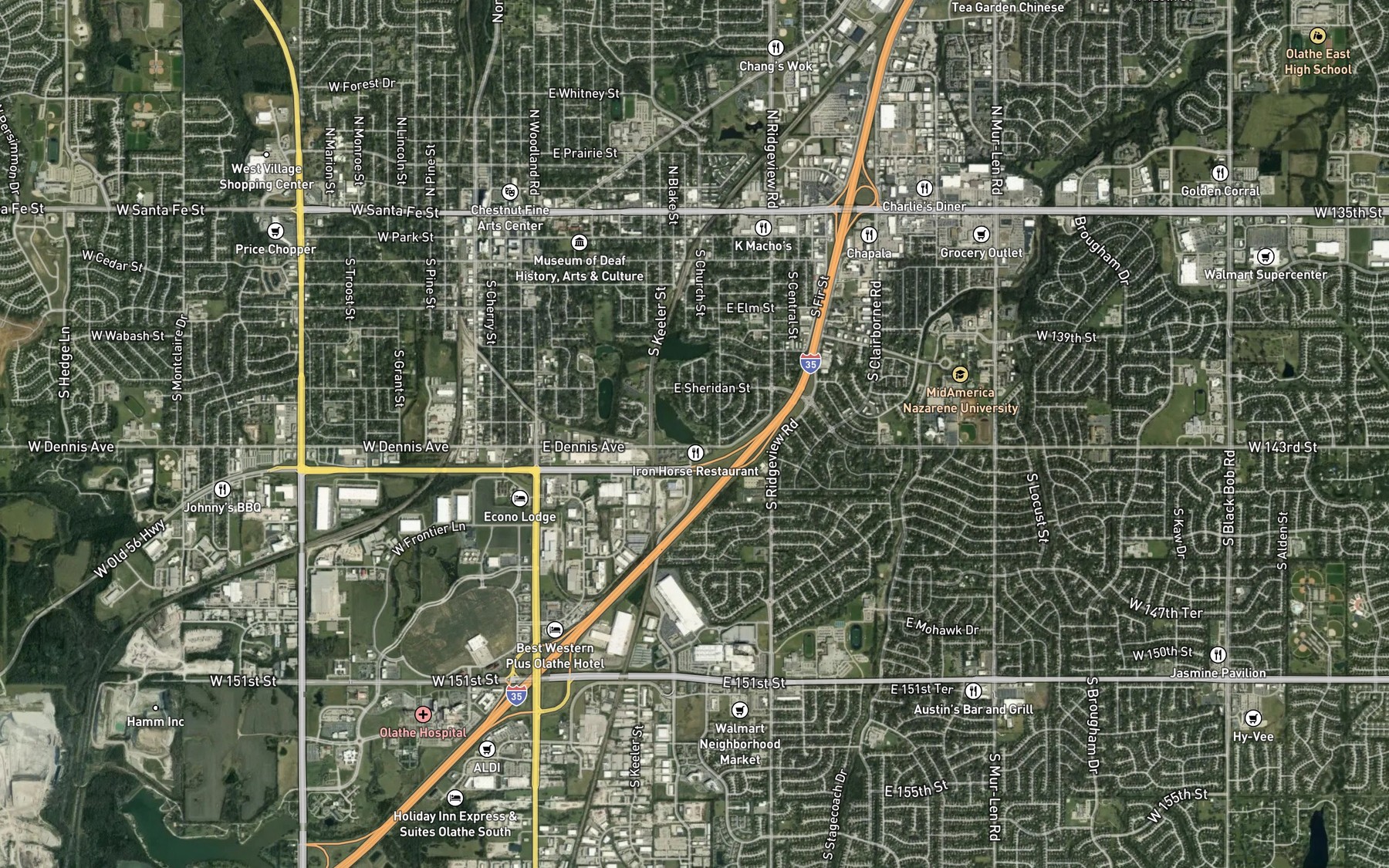 Satellite map of the Spot 3