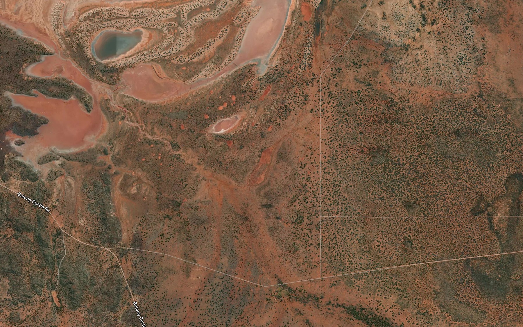 Satellite map of the Yallurnie Lake