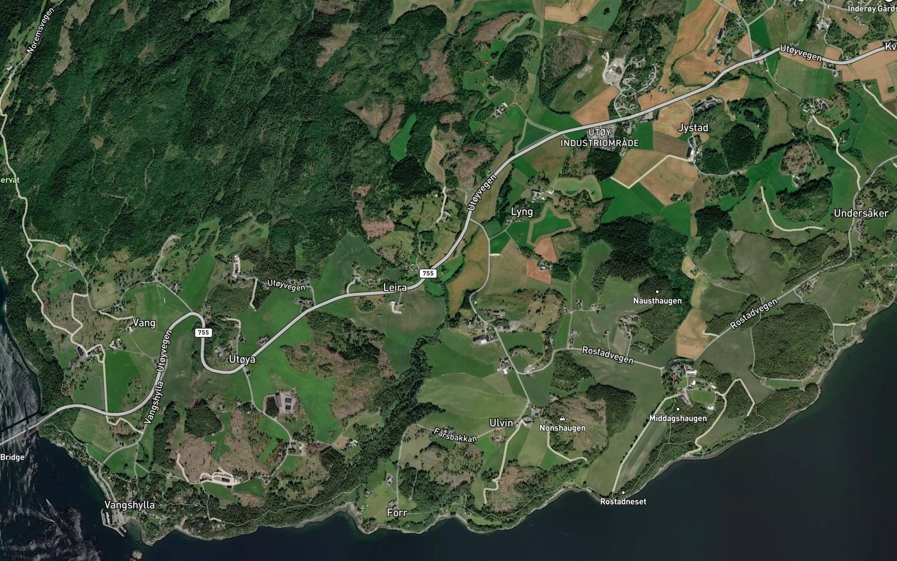 Satellite map of the Hagaelva