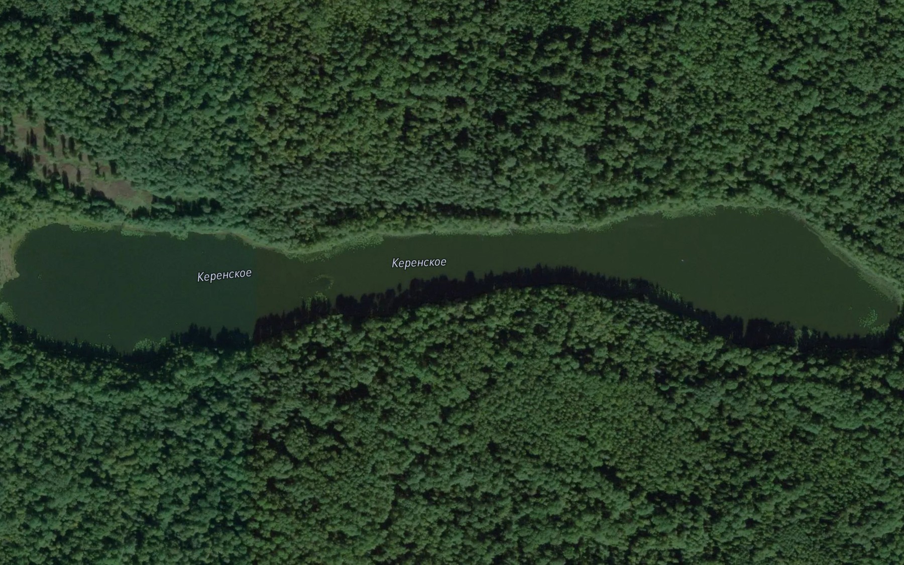 Satellite map of the Ozero Kerenskoye