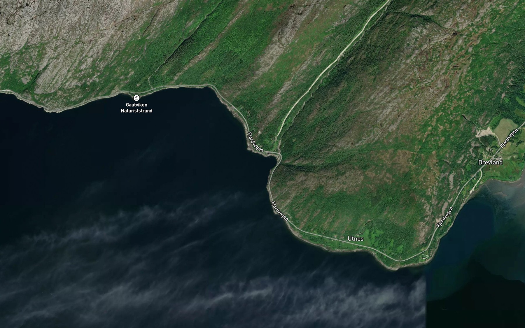 Satellite map of the Urdsdalsbukta