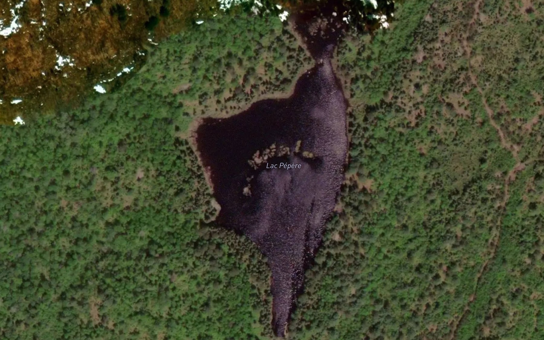 Satellite map of the Lac Pepere