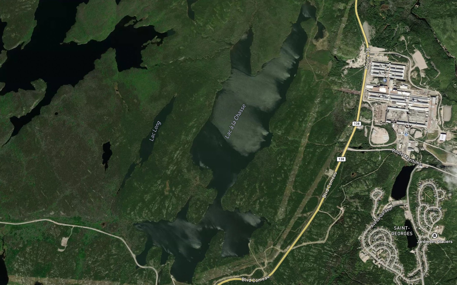 Satellite map of the Lac a la Chasse