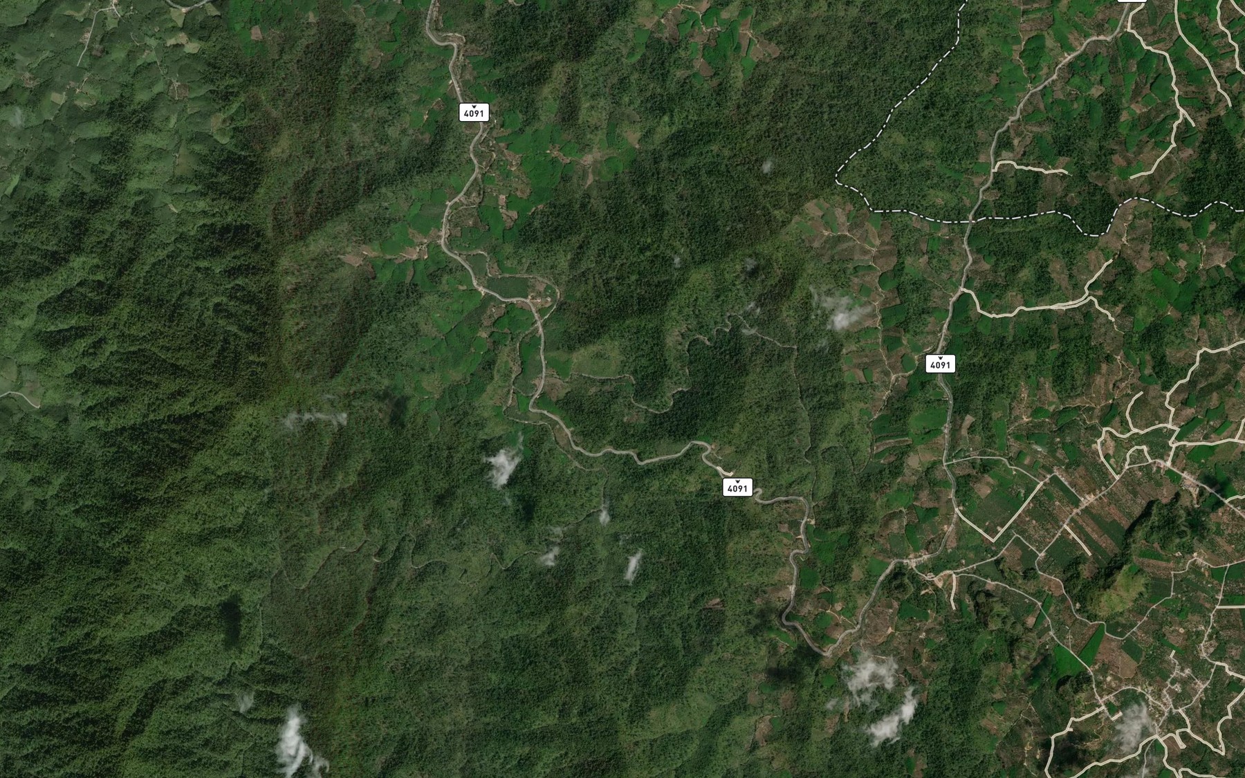 Satellite map of the Nam Tok Kamphang Yak
