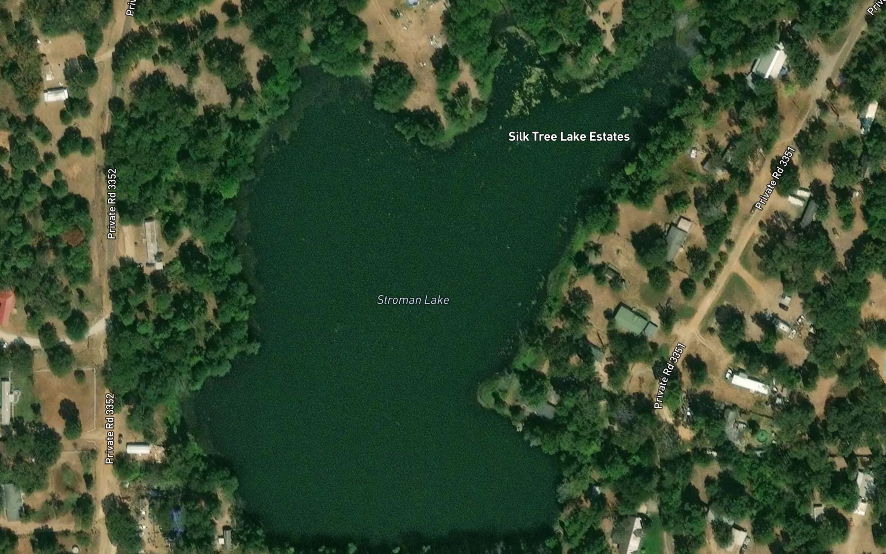 Satellite map of the Stroman Lake