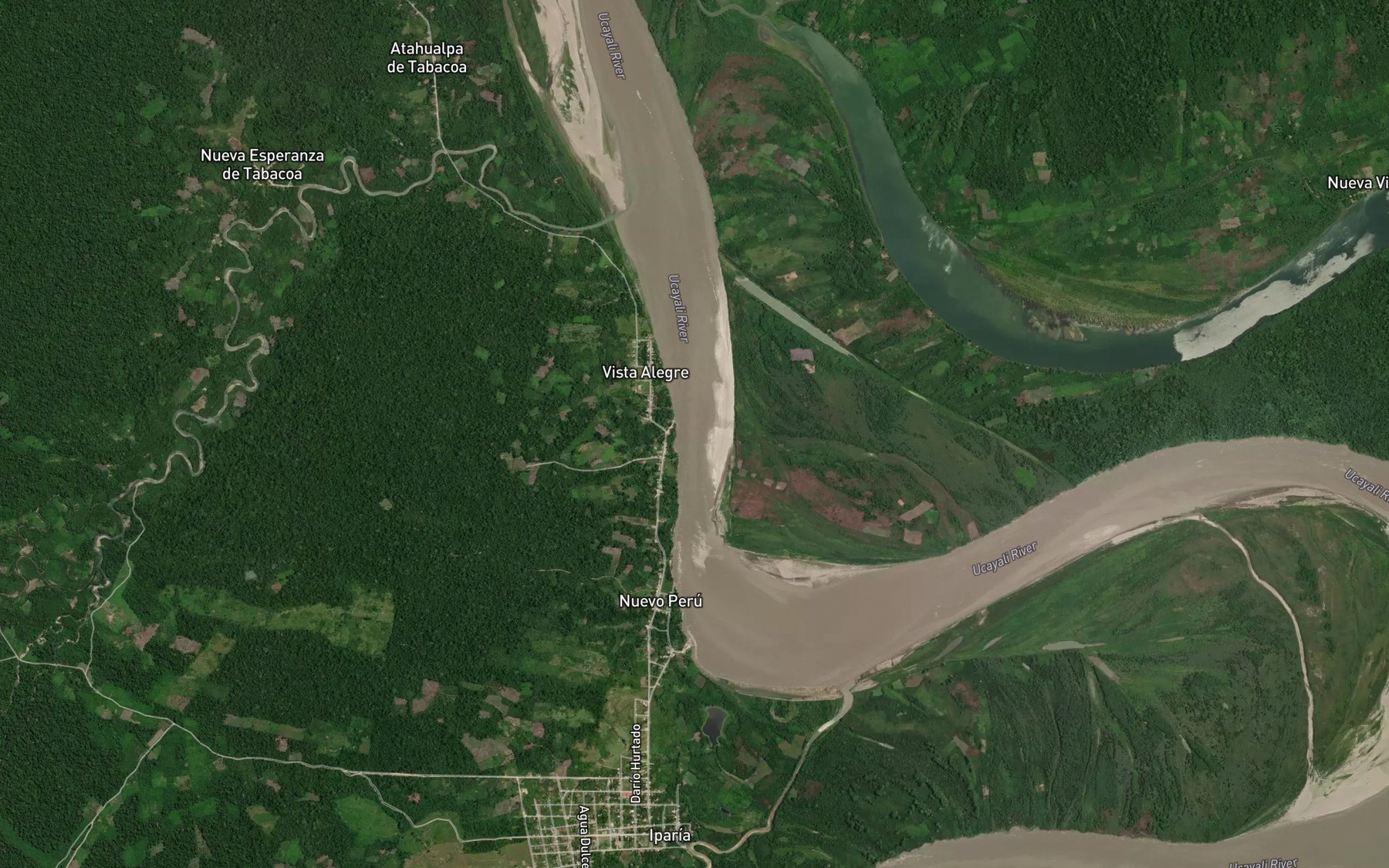Satellite map of the Rio Iparia