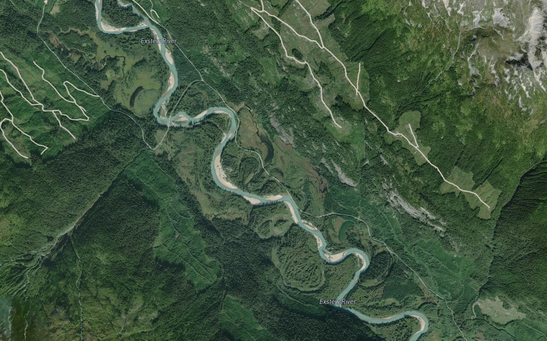 Satellite map of the Rockendrop Creek