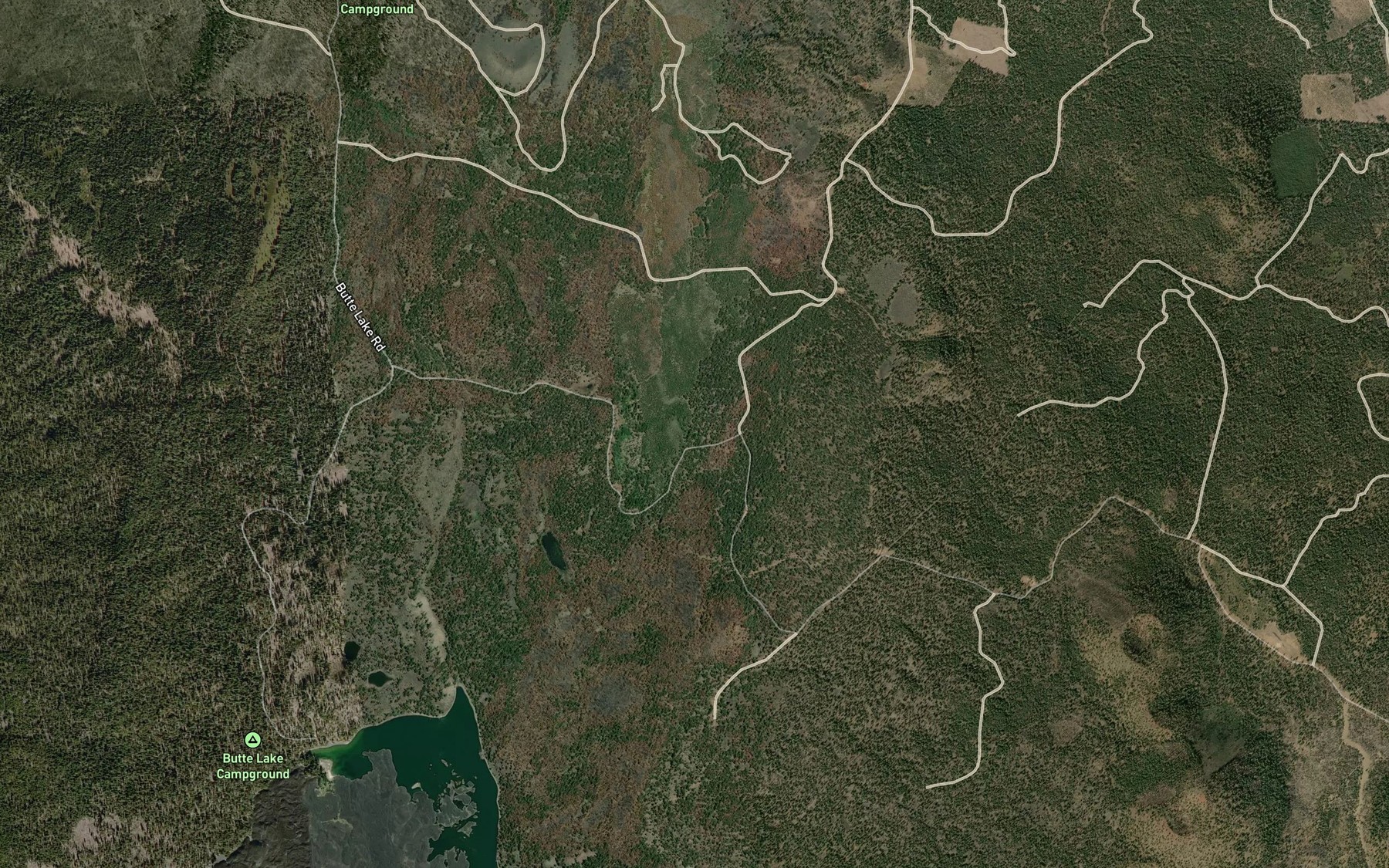 Satellite map of the Lost Spring