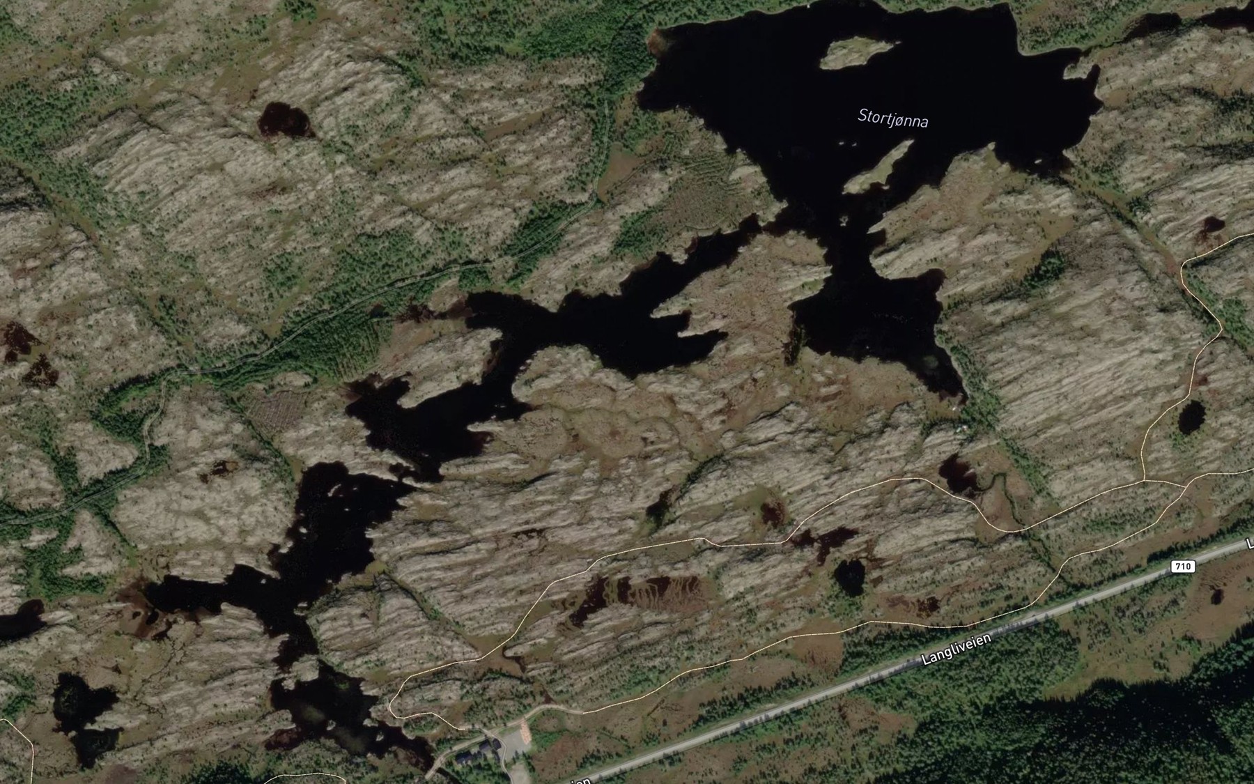 Satellite map of the Stortjorna