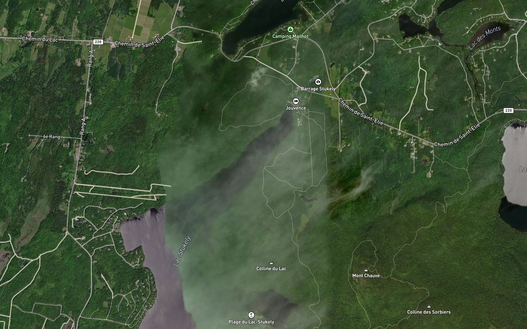Satellite map of the Ruisseau Jouvence