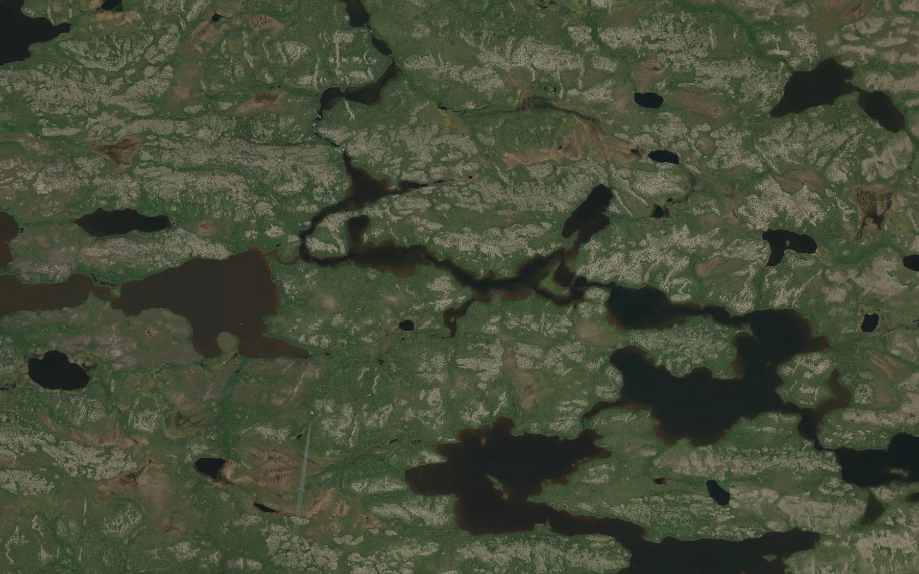 Satellite map of the Lac Uschipistikwayaw Upimisinan