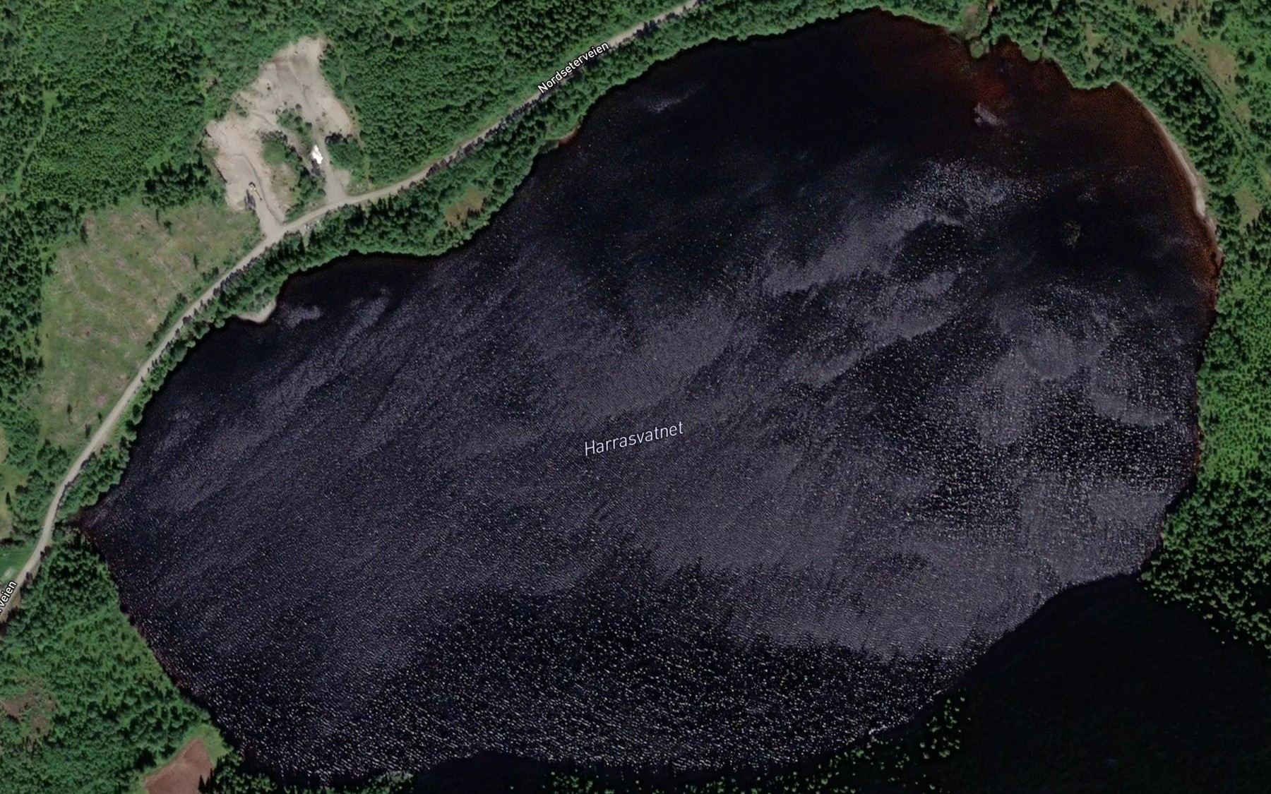 Satellite map of the Harrasvatnet