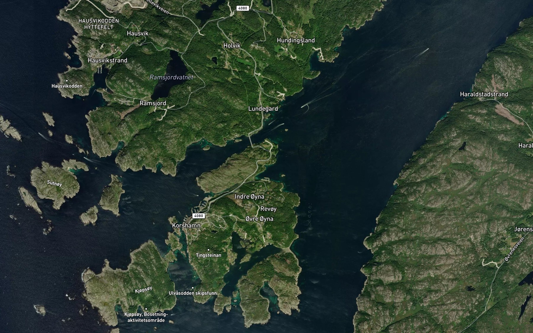 Satellite map of the Varmekrona