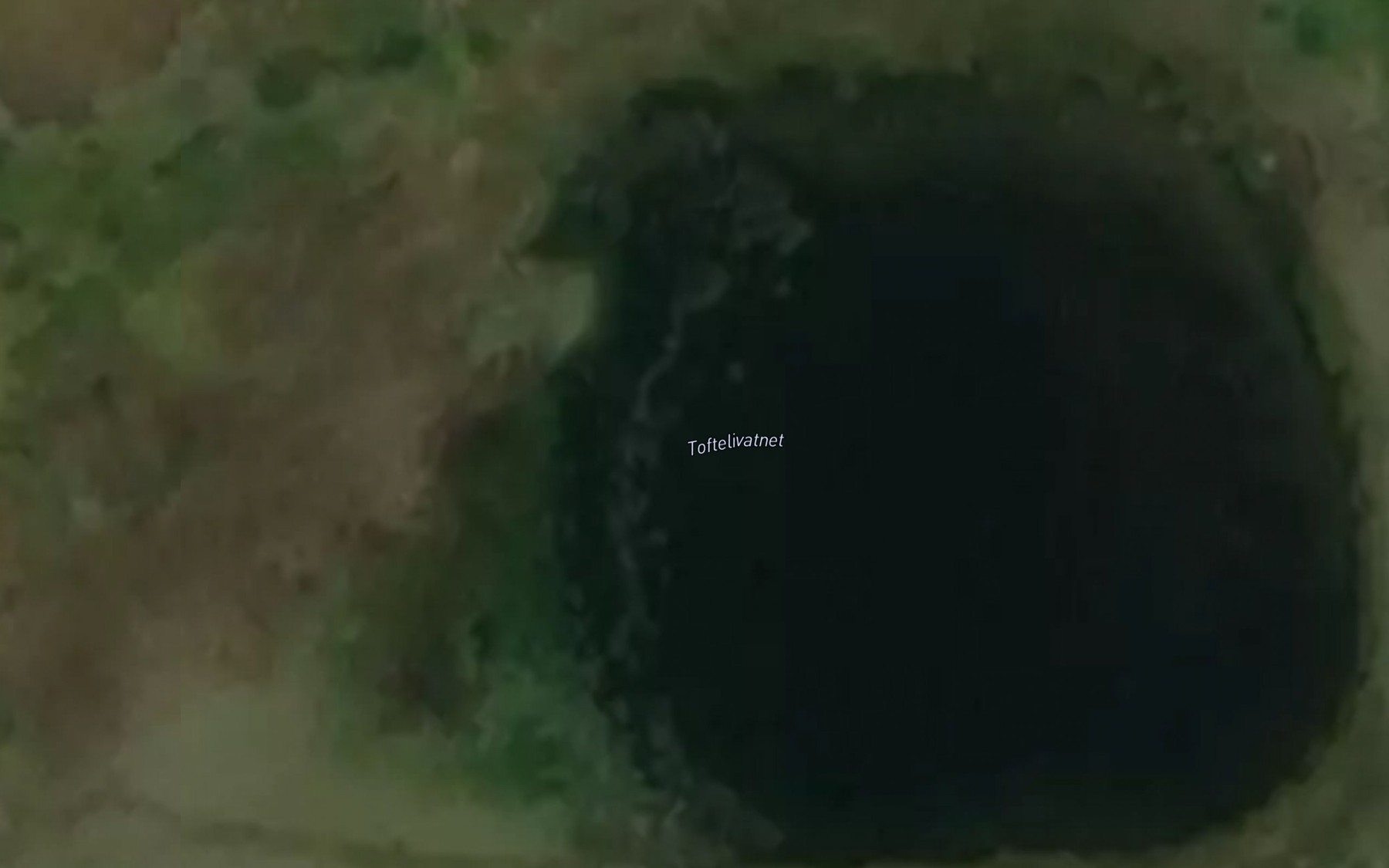 Satellite map of the Toftelivatnet