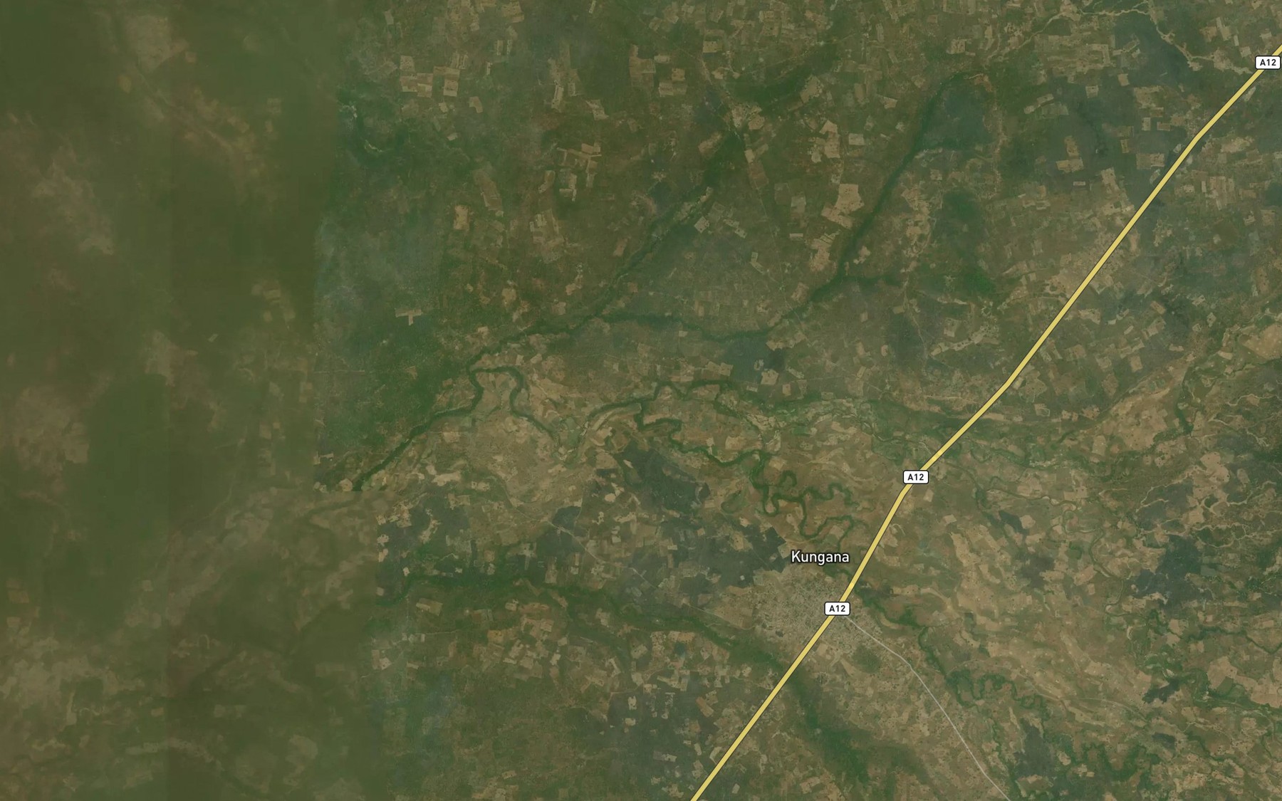 Satellite map of the River Wilsha