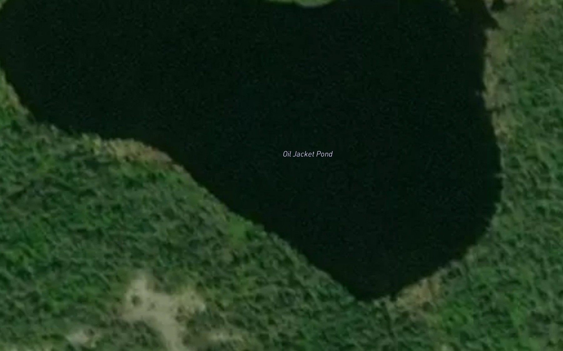 Satellite map of the Oil Jacket Pond
