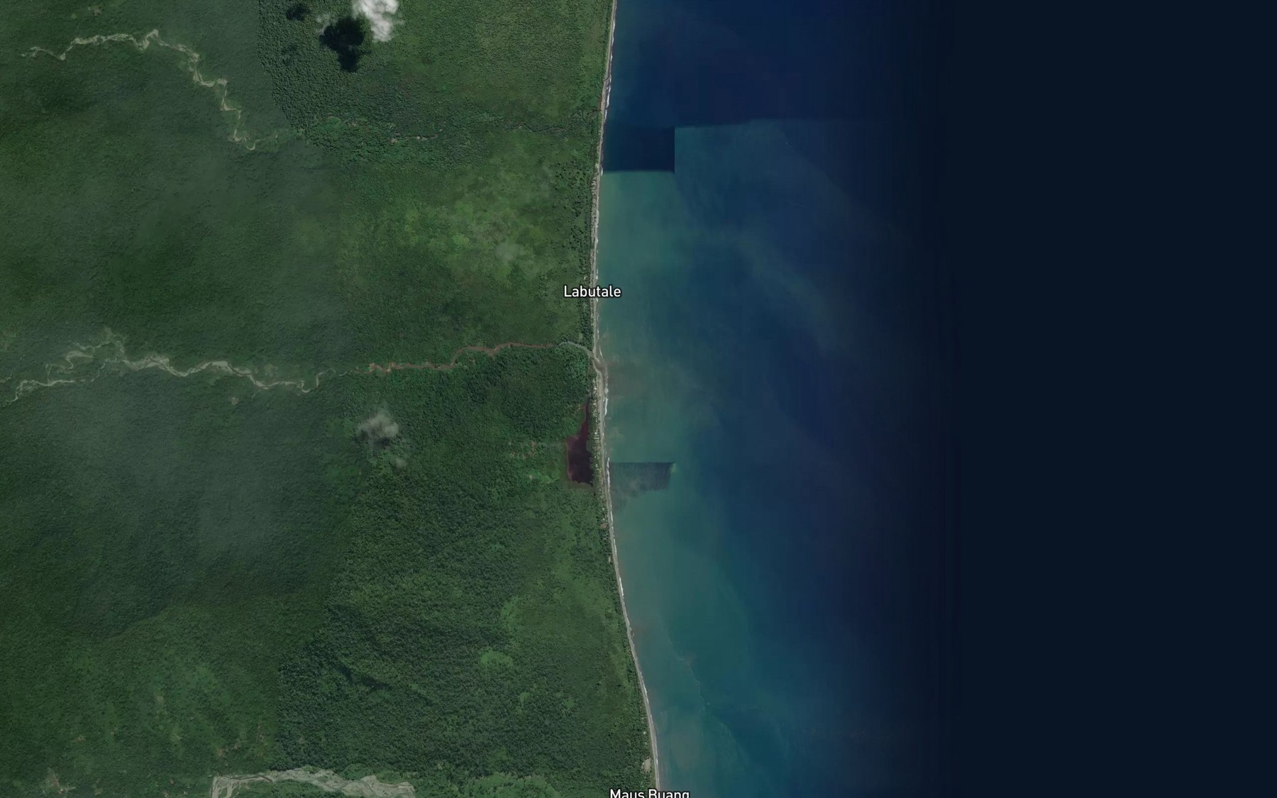 Satellite map of the Bubi Creek