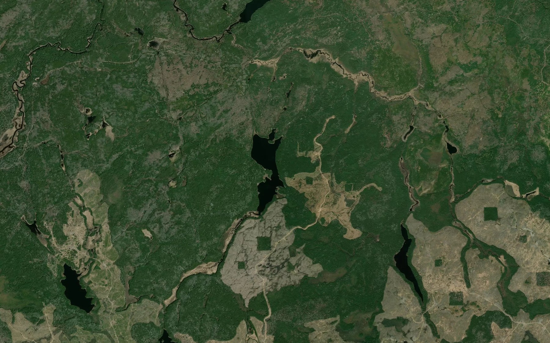 Satellite map of the Yorky Lake