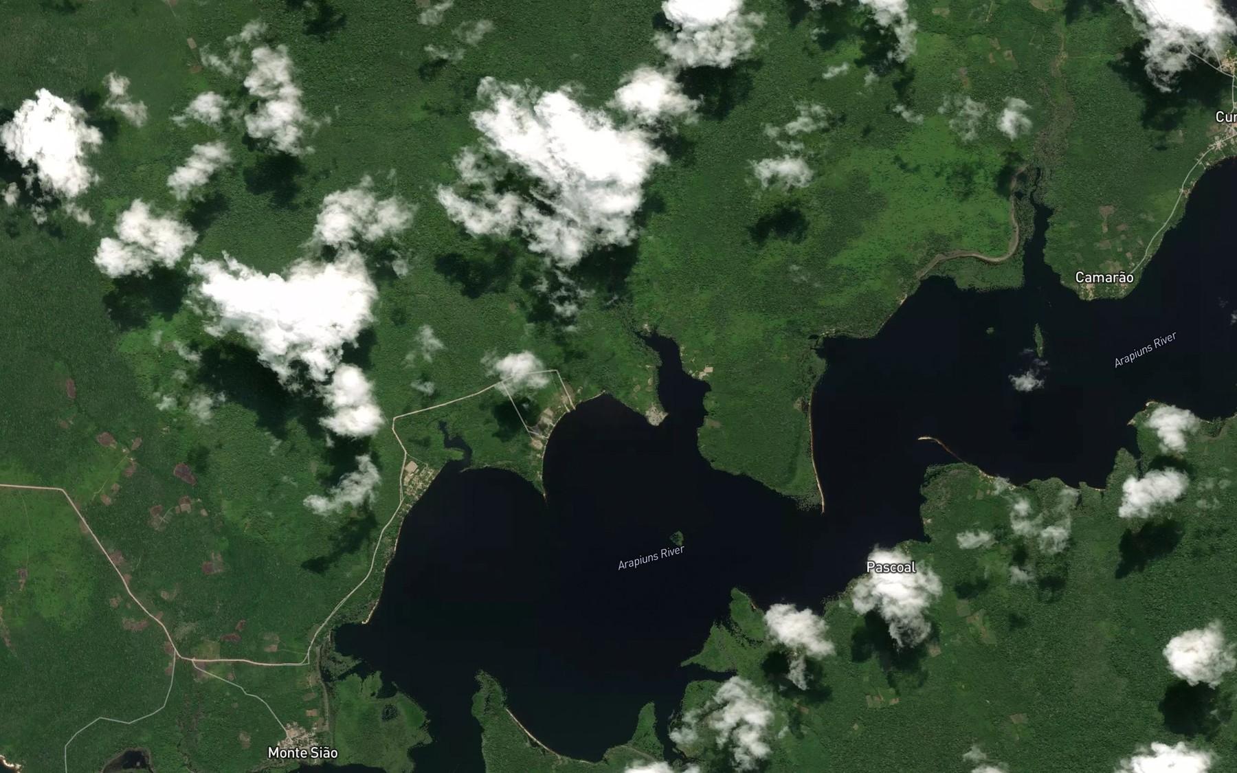 Satellite map of the Lago Ateria