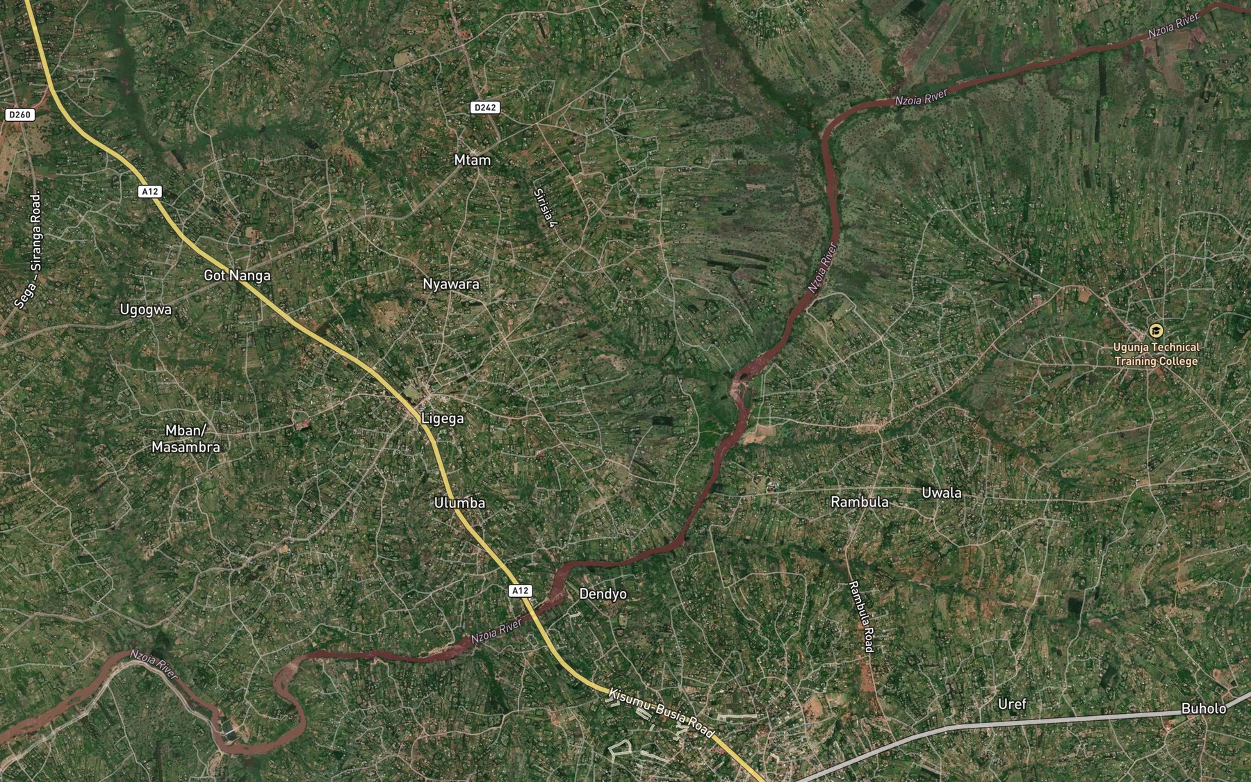 Satellite map of the Ludha