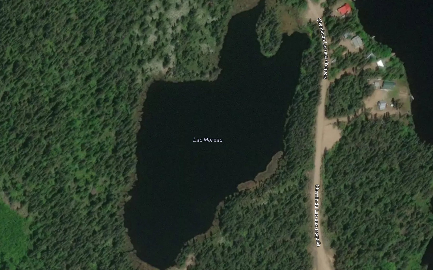 Satellite map of the Lac Moreau