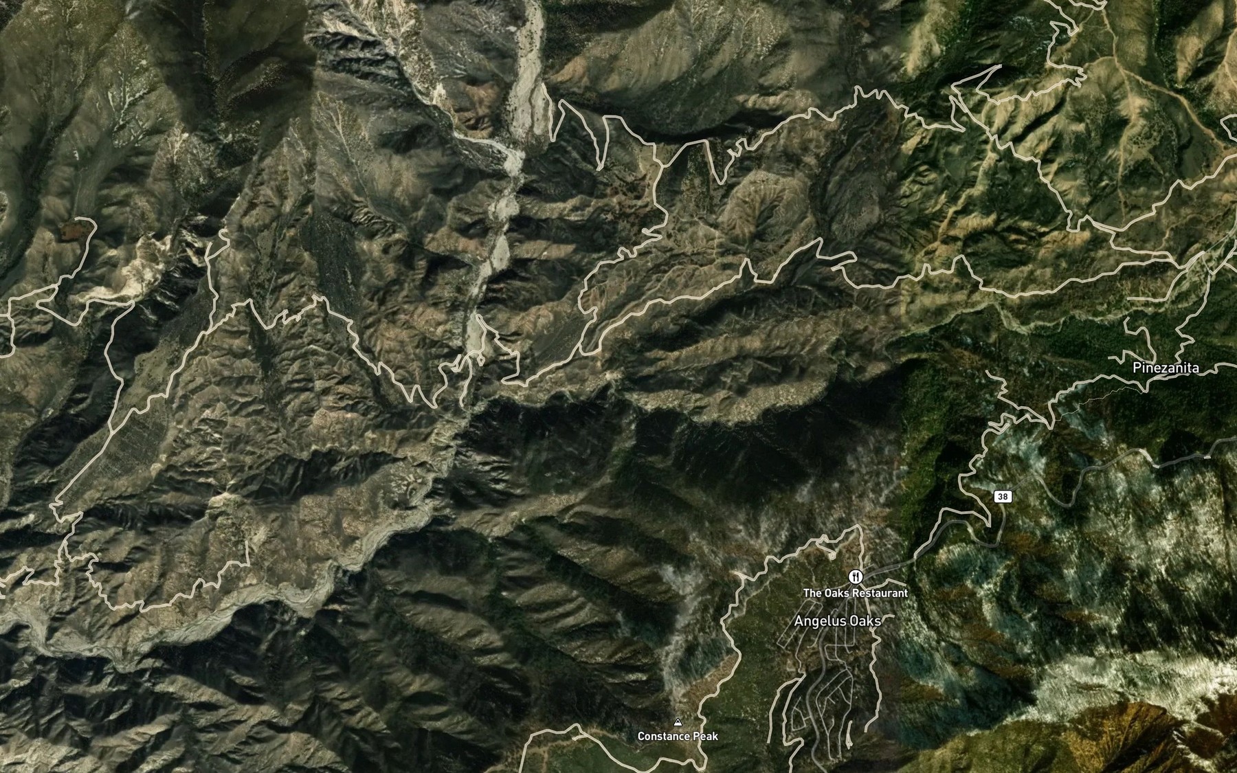 Satellite map of the Deer Creek