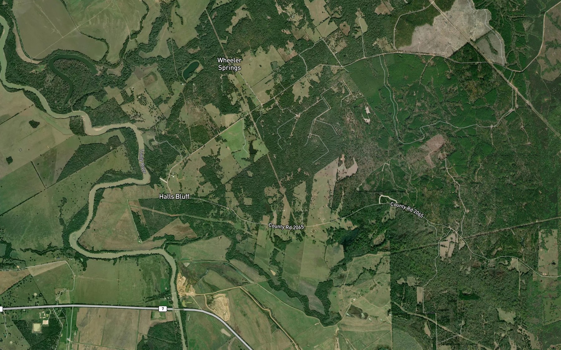 Satellite map of the Salt Branch