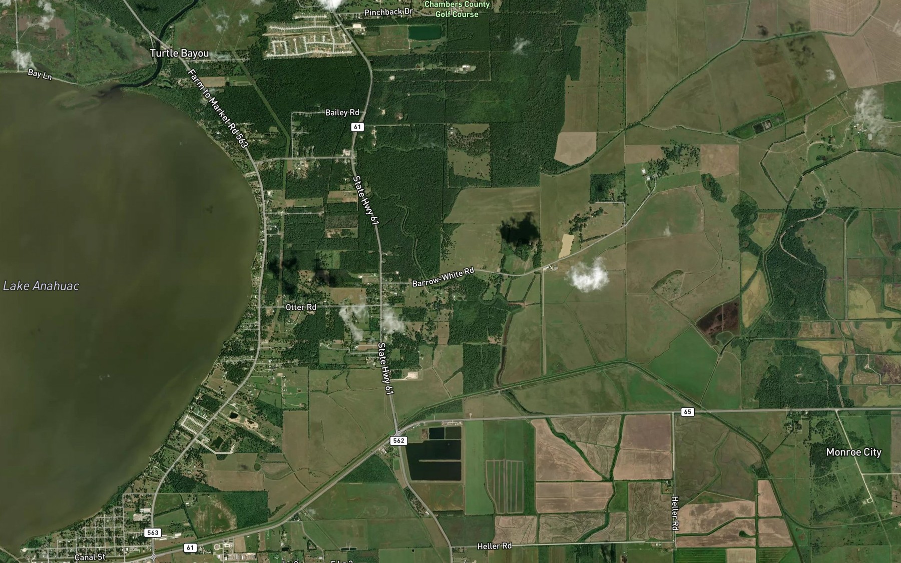 Satellite map of the Barrow Slough