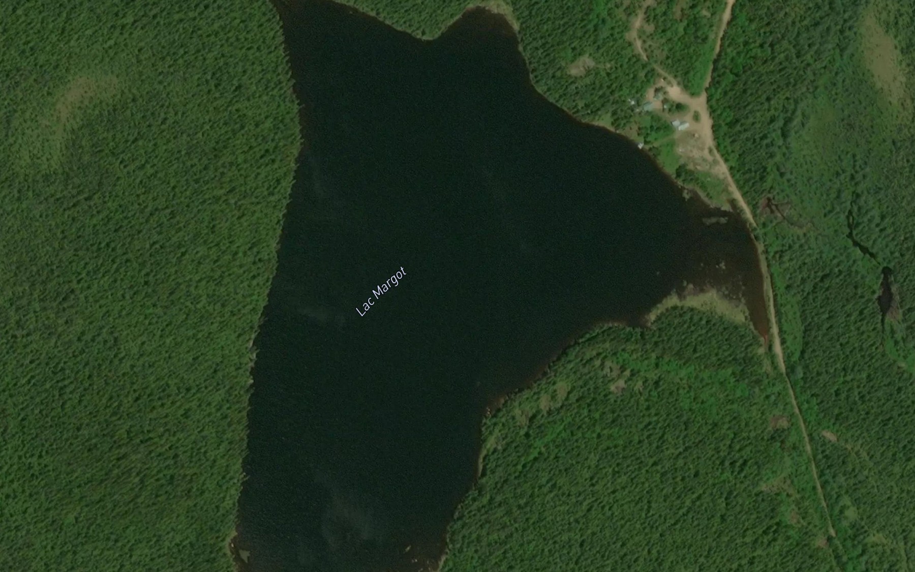 Satellite map of the Lac Margot