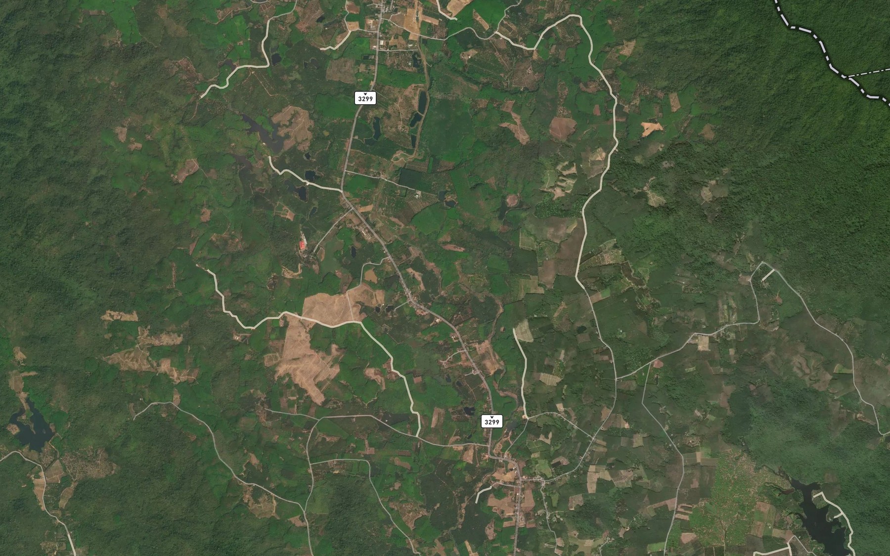 Satellite map of the Khlong Uet Chai