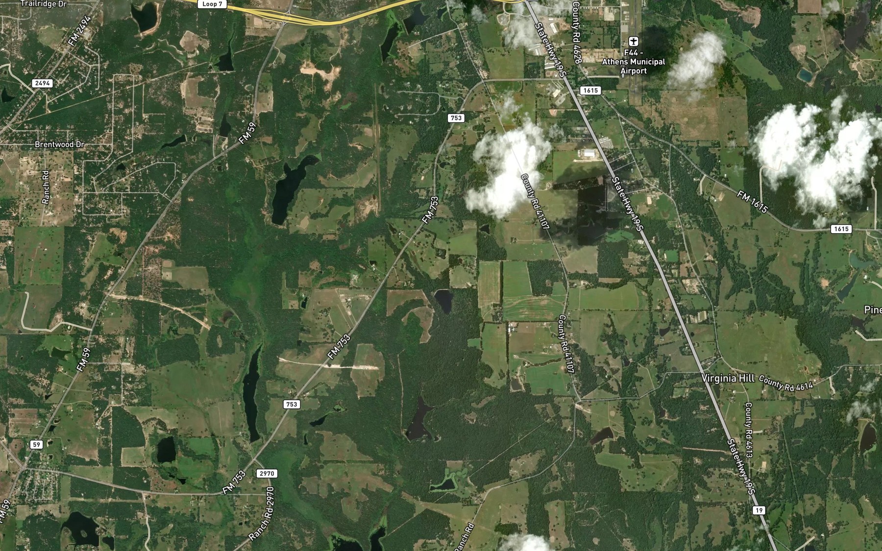 Satellite map of the Stroube Lake Number 2