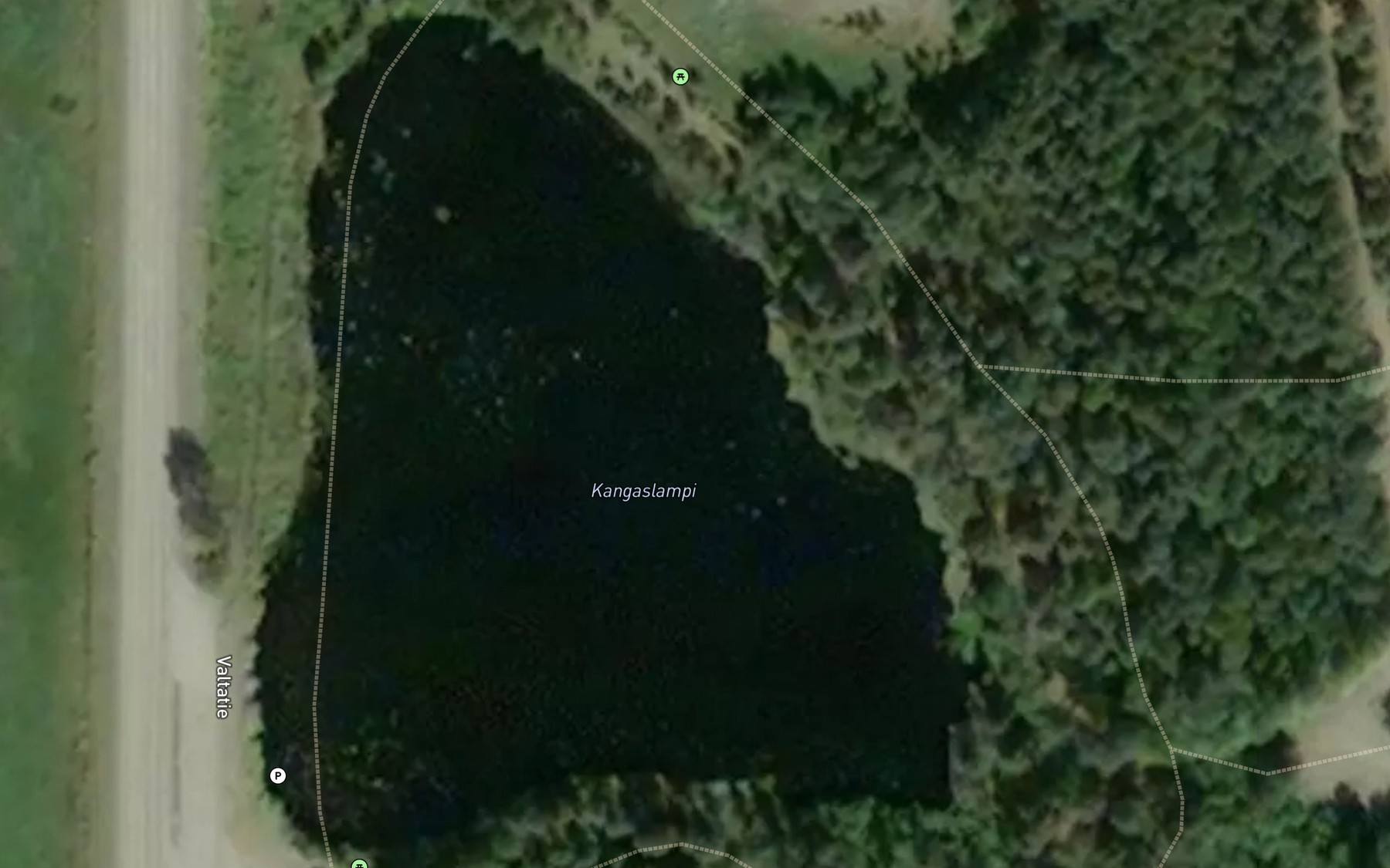 Satellite map of the Kangaslampi
