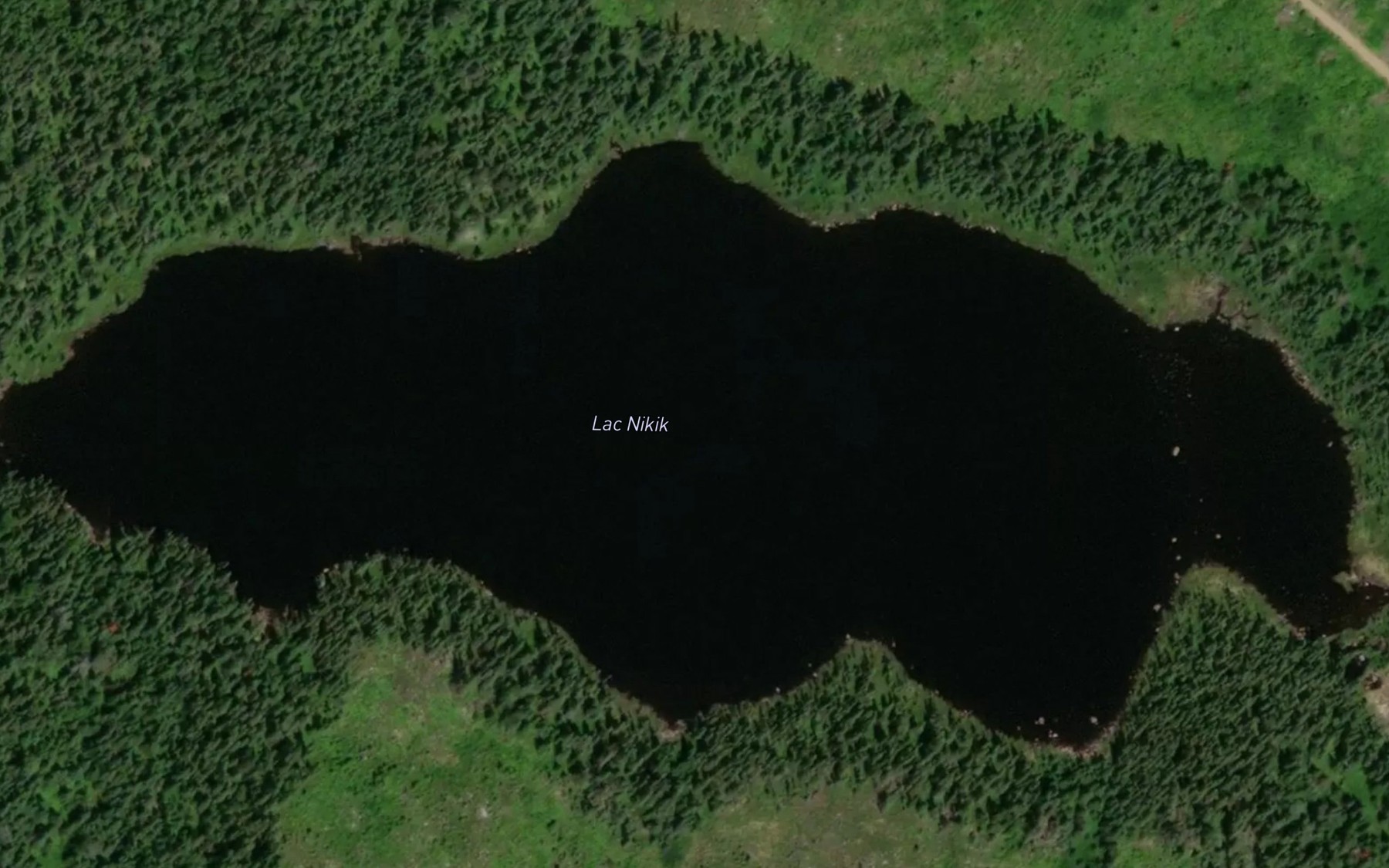 Satellite map of the Lac Nikik