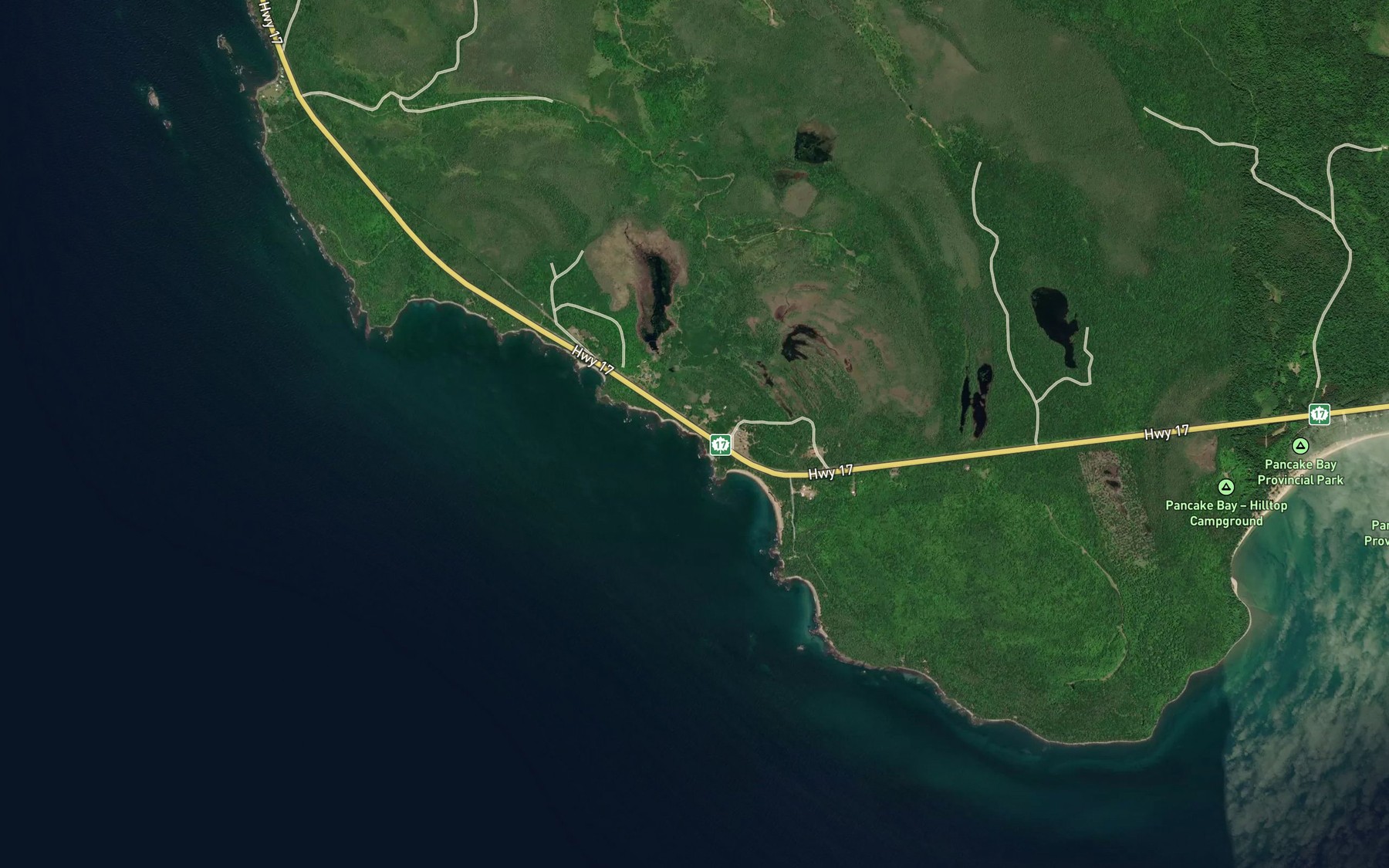 Satellite map of the Breckenbridge Creek