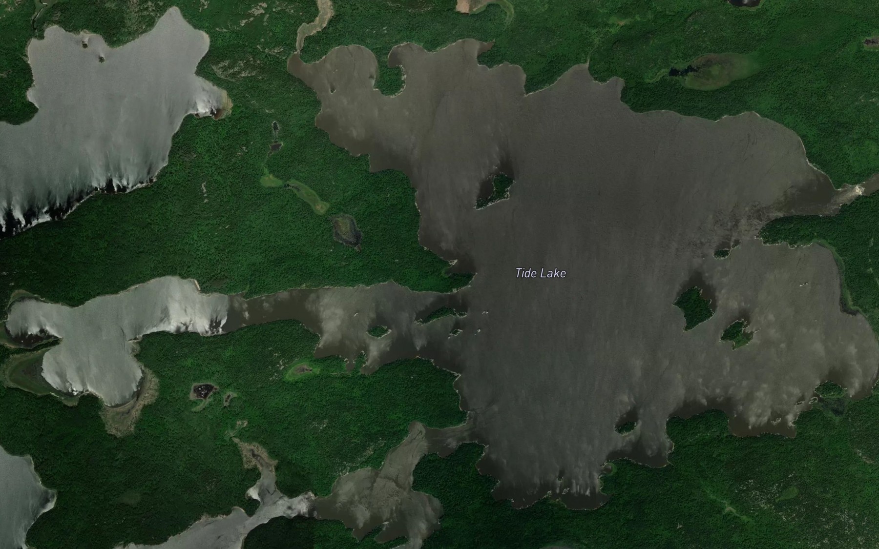 Satellite map of the Tide Lake