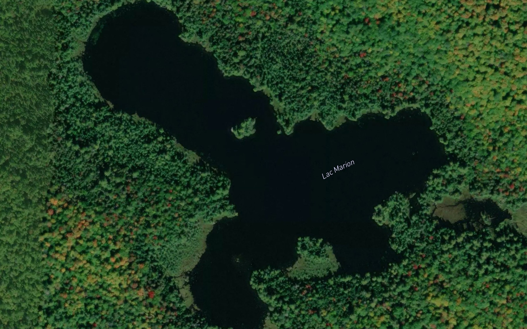 Satellite map of the Lac Marion