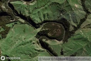 Satellite map of the Mangaaruhe River