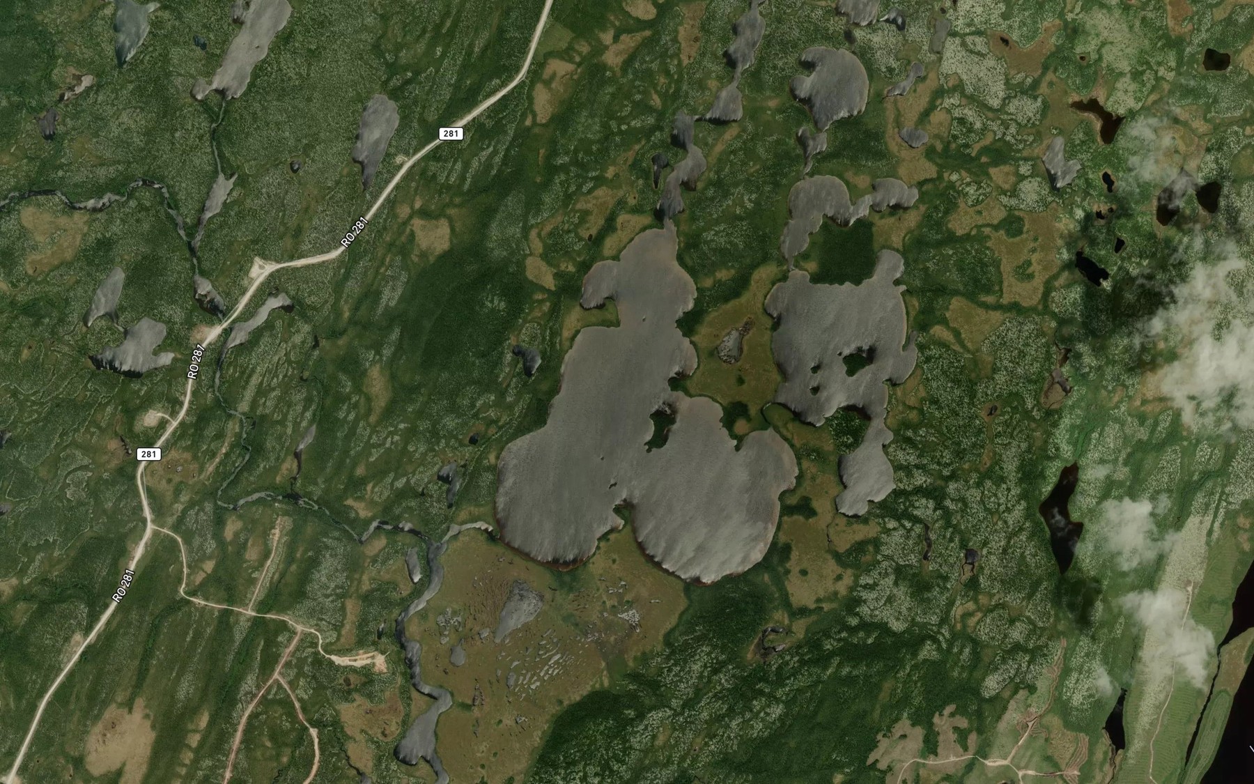 Satellite map of the Lac Torel