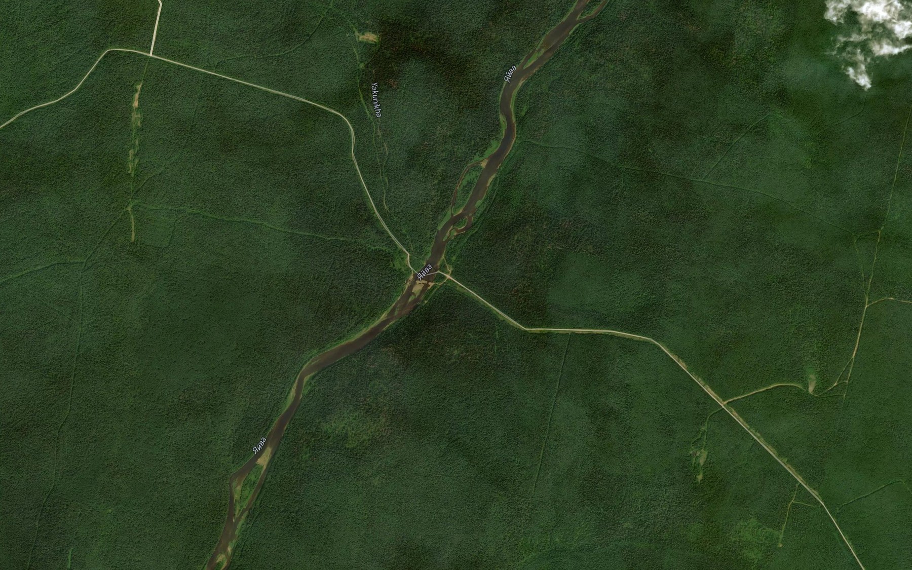 Satellite map of the Yakunikha