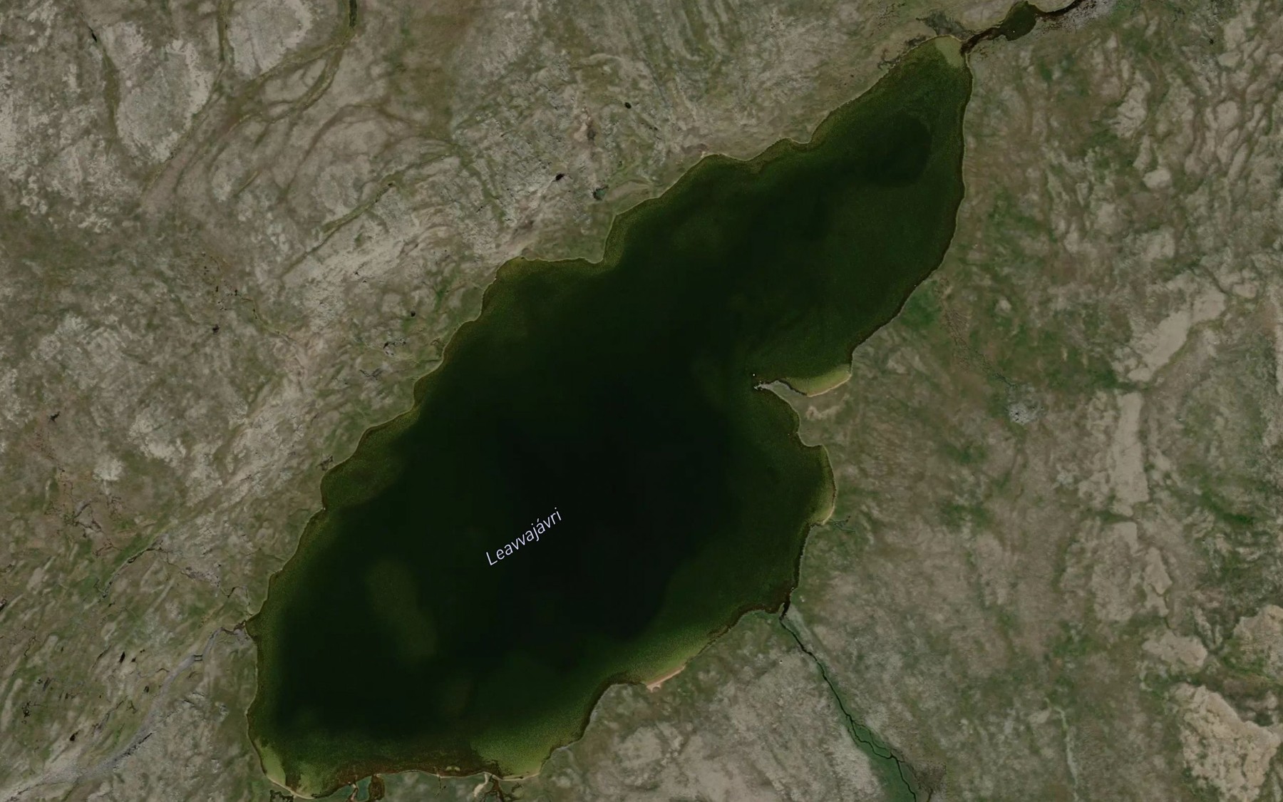 Satellite map of the Laevvajavri